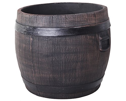 Preisvergleich Produktbild Ondis24 Pflanzkübel Pflanztruhe Pflanzkasten Pflanztonne Eiche L