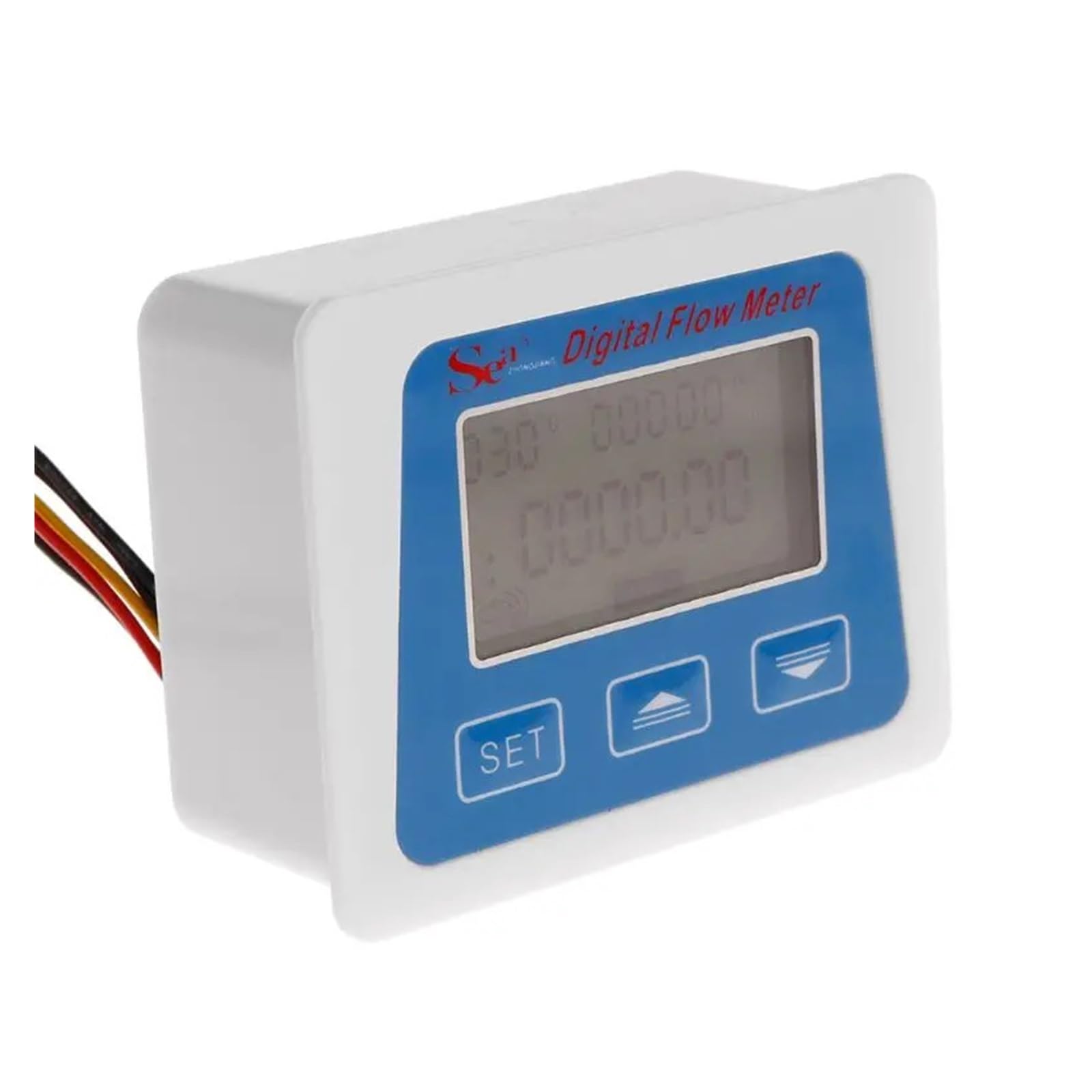 Medidor de flujo digital agua Registro tiempo temperatura con sensor G1/2