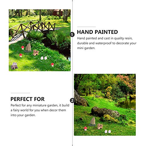 YARNOW 99 peças de acessórios de jardim Zen, miniaturas de jardim de fadas, decoração de caixa de ar