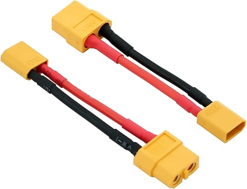 Miniatura 3 de 4pcs XT60 a XT30 macho hembra adaptador de conector RC con 16awg 2inch Wire (E18-4)