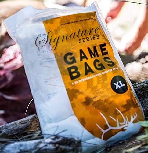 Koola Buck - Treated Elk Game Bags Hunting Meat. Complete Your Elk Hunting Gear And Equipment With Four 48" Heavy Duty Elk Quarter Bags For Meat. Vacuum Sealed Big Game Bags For Easy Transport #TOP1