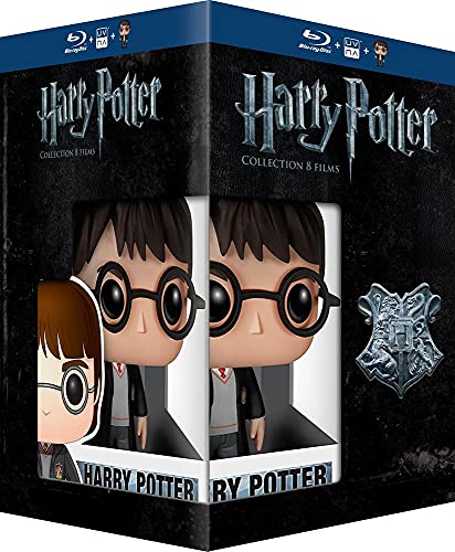 Harry Potter Collection - 8-Disc Box Set & Harry Potter FUNKO Figurine ( Harry Potter and the Sorcerer's Stone / Harry Potter and the Chamber of Secrets / Harry [ Blu-Ray, Reg.A/B/C Import - France ] -  Alfonso Cuaron, Richard Harris
