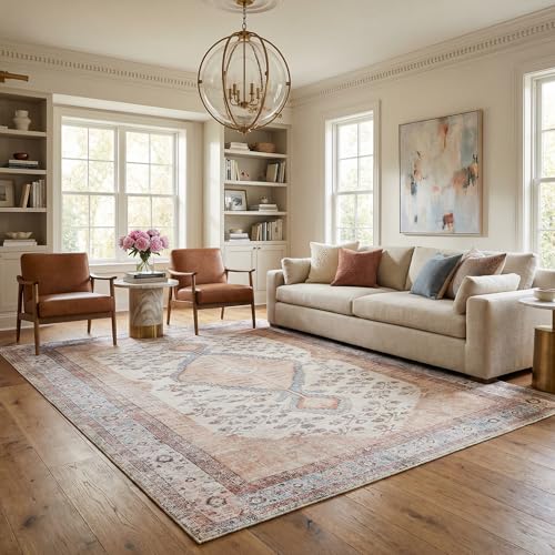 Tapete BoutiqueRugs Moora 108x79 cm Lavable Rosa miniatura 6