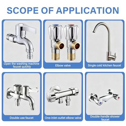 2 Stück Keramik Ventiloberteil, Wasserhahn Ventiloberteil 1/2 Zoll 20 Zähne, Wasserhahn Ventil, Ersatzventile für Wasserhähne, Warm und Kaltwasser Armaturen für Küche Bad Waschtisch Mischbatterie