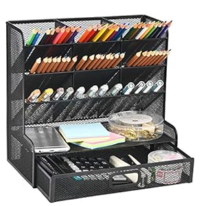 Marbrasse Schreibtisch-Organizer, multifunktionaler Stifthalter, Stift-Organizer für Schreibtisch, Schreibtisch…