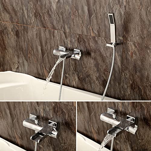 Robinet de baignoire en cuivre mitigeur eau chaude et froide - 3