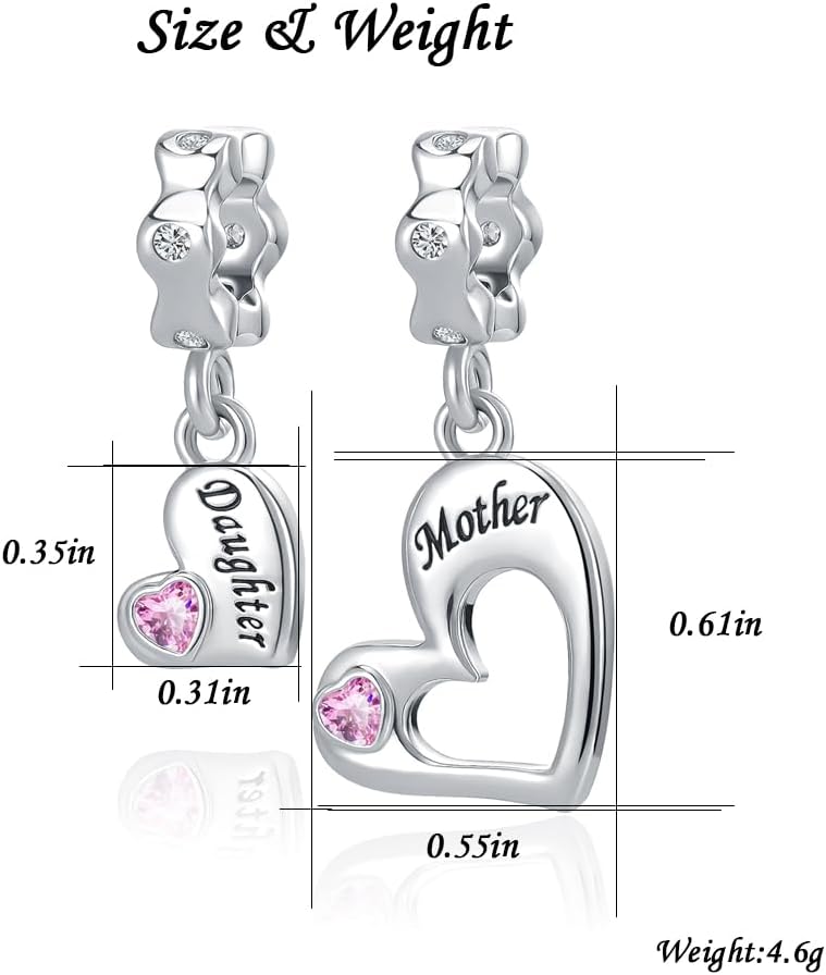 Mother Son Necklace Gifts - 2PCS Mom Necklace from Son, Mom Gifts Daughter Gifts for Mother's Day - Image 2