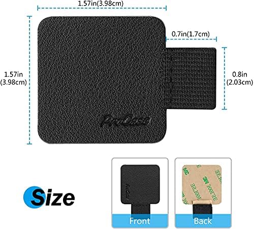5 PackProCase Self Adhesive Pen Loop Holder, for Dairy Notebooks Journals Planners, Elastic Stick On Pen Holder Stylus Loop -Black