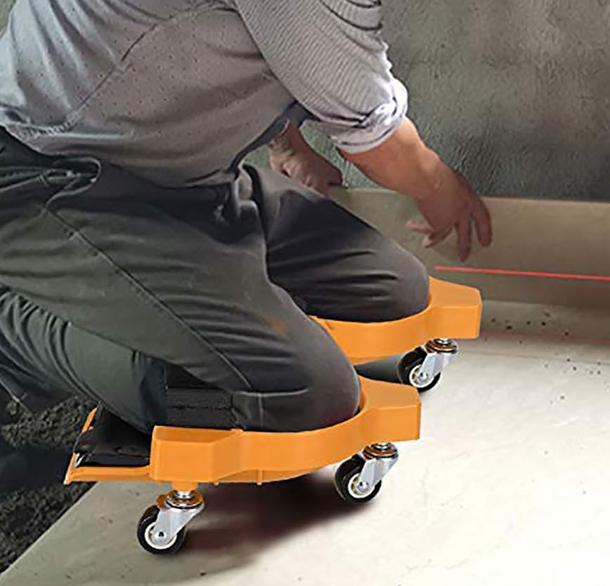 Luminexia Genouillère pour Le Travail du Bois,genouillères roulantes,genouillère coulissante multifonctionnelle,Outil de déplacement de Travail pour Jardin,Chantier de Construction
