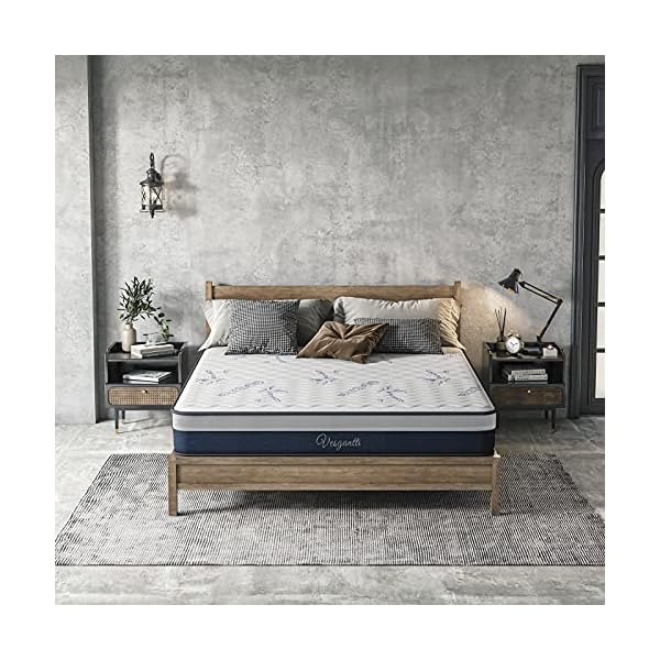 Vesgantti Lavender Mattress, 10 Inch Pocket Sprung Memory Foam Mattress - CertiPUR-US Certified/100 Night Trial - Image 7