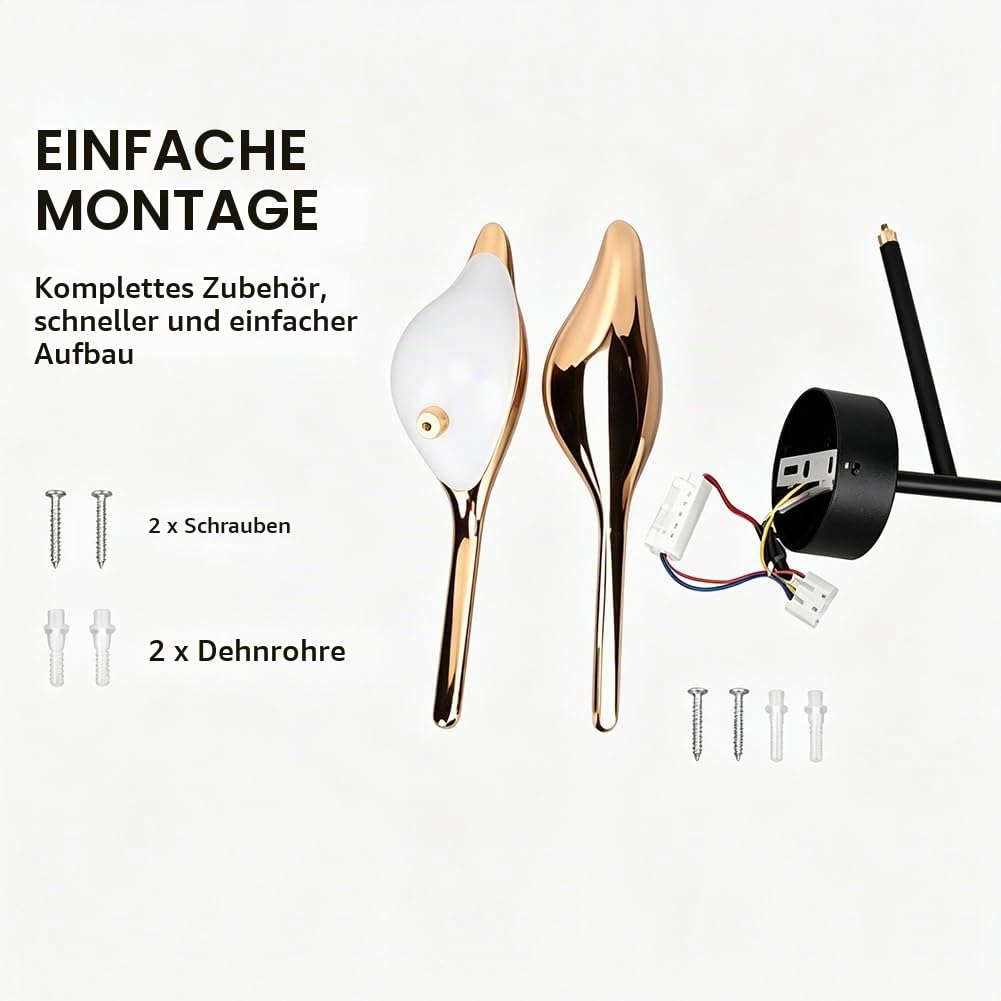 Nordic Vogel Wandlampe 4500K natürliches Licht moderne dekorative LED -Wandleuchte für Wohnzimmer Schlafzimmer