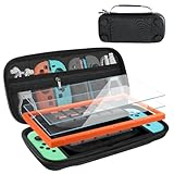 Nintendo Switch 2 対応 3点セット【保護フィルム2枚+サムグリップ+ゲームカード24収納ハードケース】アクセサリー同梱品 携帯用収納ポーチ