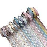 jiingekk 20 Roll Masking Tape Simple Decorative Tapes Retro Paper Tapes Washis Journal Scrapbooking Crafting Supplies Retro Washis Artists Decorative Masking