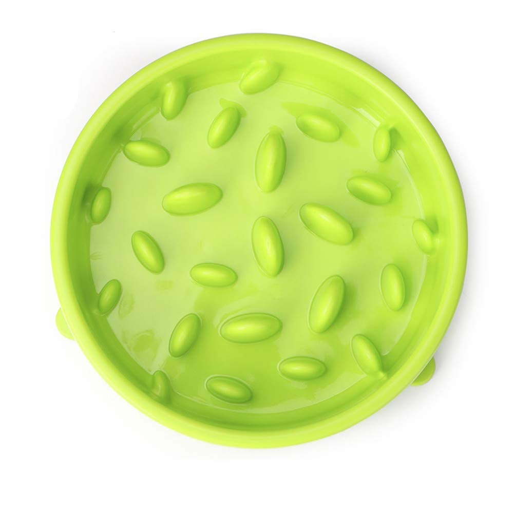 Slow Feeder Hond Kom-Vriendelijke Huisdier Feeder-Anti-choke Slow Down Eten Voorkomen Bloat Voor Pet Hond Kat-Interactieve Kat Kom Fun Foerageren Hond Kom (S,Groen