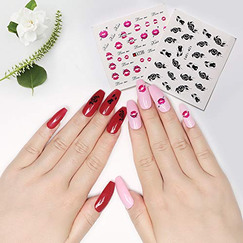 Modelones Nail Art Kit, 10 Striping tape & 15 Pcs Nail Brush Painting Pen & 5 Pcs Dotting Pen & 1 Pc Striping Roller Box & 1368 Pcs Rhinestones & 2 Pcs Water-based Sticker Manicure Kit - Thumbnail 6
