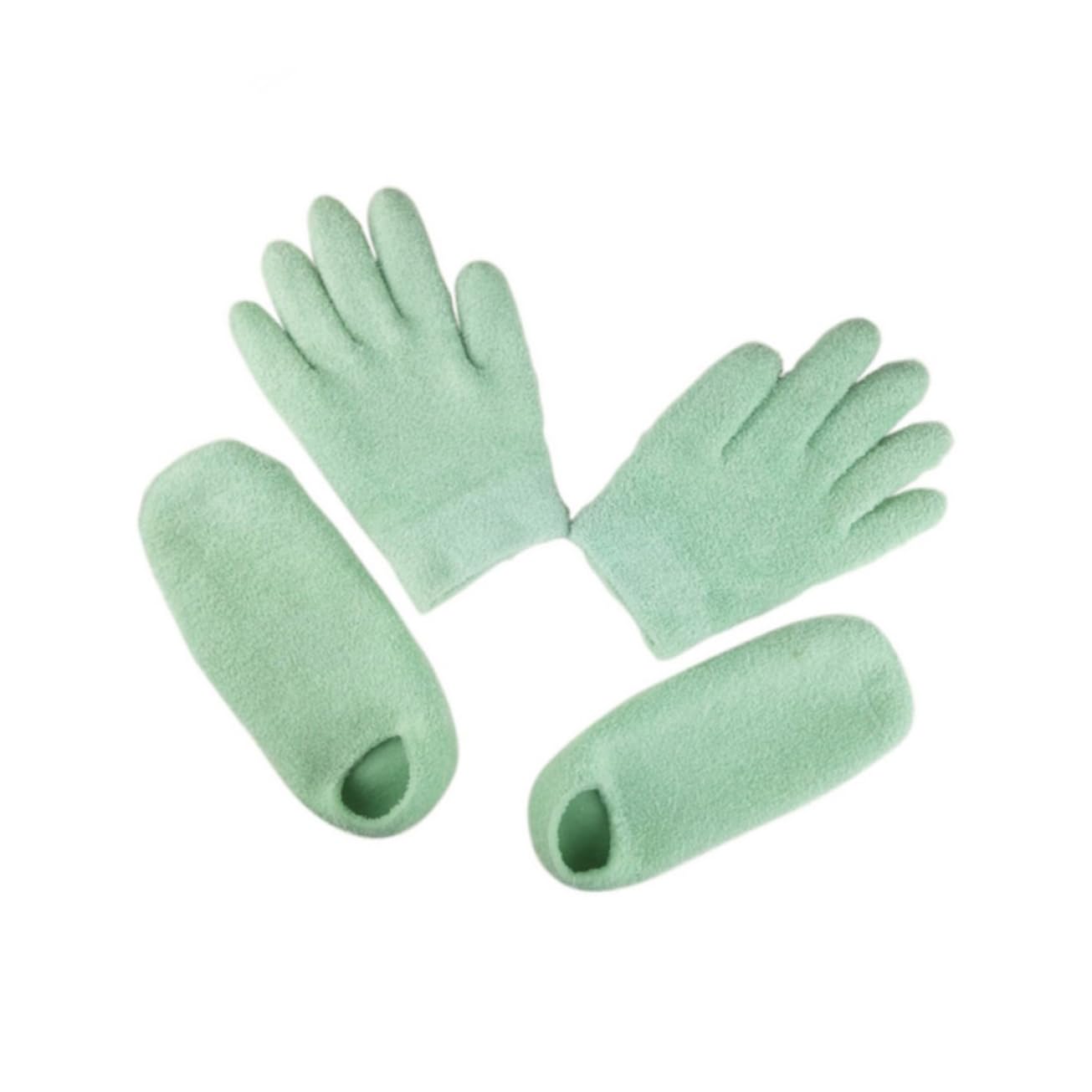 NOLITOY Unisex Spa Gloves Foot Socks Set Moisturizing Gel Socks Moisturizer Gloves