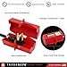 TRADESAFE Plug Lock for Lockout Tagout - 220 Volt Power Cord Lockout, Large Electrical Plug Lock, Industrial Grade Electrical Plug Lockout Device, OSHA Compliant Red