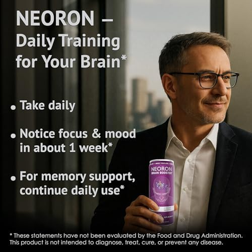 NEORON Focus + Calm | Sugar-Free Nootropic Drink for Mental Clarity - Stress & Burnout Support (12-Pack, Passion Fruit & Lime) - Image 5