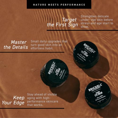 Best Eye Bag Cream for Men Over 50: 11 Products That Actually Work (According to Real Testing) 2 Brickell Men's Restoring Under Eye Cream for Men, Anti Aging Eye Balm To Reduce Puffiness, Wrinkles, Dark Circles, Crows Feet & Eye Bags, Caffeine, Hyaluronic Acid & Protein Peptides, 0.5oz, Unscented