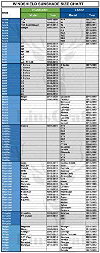 Car Windshield Sunshade Cover Sun Shade. 210T Reflective Polyester Blocks Heat And Sun. Foldable Sun Shield That Keeps Your Vehicle Cool (Large 63 X 33.8 In) #TOP3