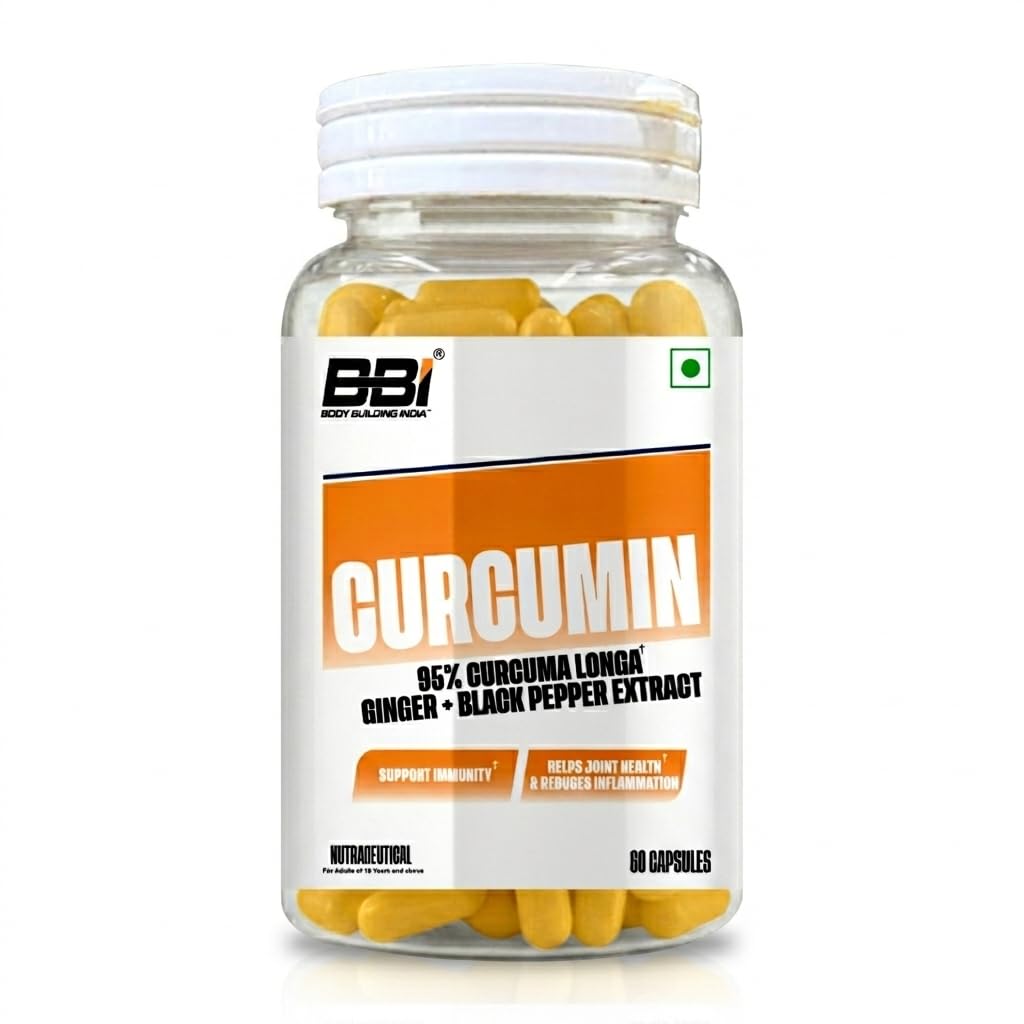 BBI Curcumin 95% Curcuma Longa with Ginger & Black Pepper Extract – Joint & Immunity Support | 60 Capsules-image-15