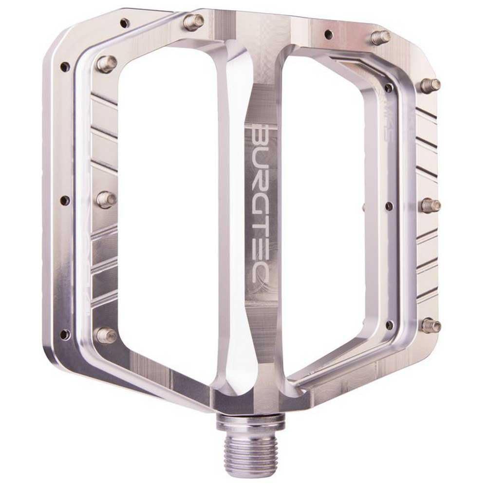 Burgtec MK5 シルバー / バーグテック Amazon.com : Burgtec Penthouse Mk5 Flat Pedals Silver, Crmo | bike