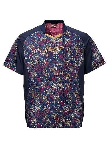 ローリングス(Rawlings) 野球 大人用 コンバット08 SS ブリザードジャケット(裏メッシュ) AOS13S04 ネイビー/ネイビー サイズ L