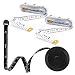 Tape Measure Measuring Tape for Body Fabric Sewing Tailor Cloth Knitting Craft Measurements, Retractable Black Tape Measure and White Soft Tape Measure Set Dual Sided 60-Inch (3-Pack) Airisoer