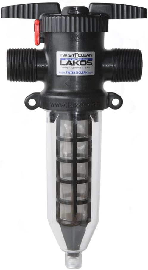 1-1/2" TwistIIClean Inline Water Filter (Black - 140 mesh/105 micron)