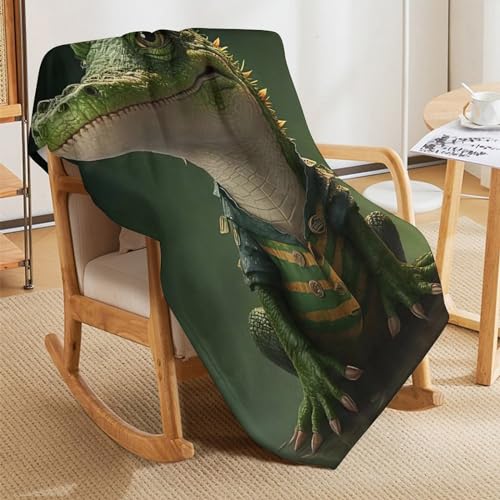 Couverture de canapé chaude motif crocodile pour soirée cinéma - 8