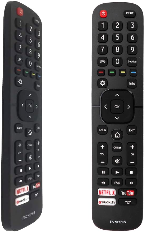 FOXRMT Reemplazo Mando Hisense Smart TV EN2X27HS para Mando Hisense TV - No se Requiere Configuración