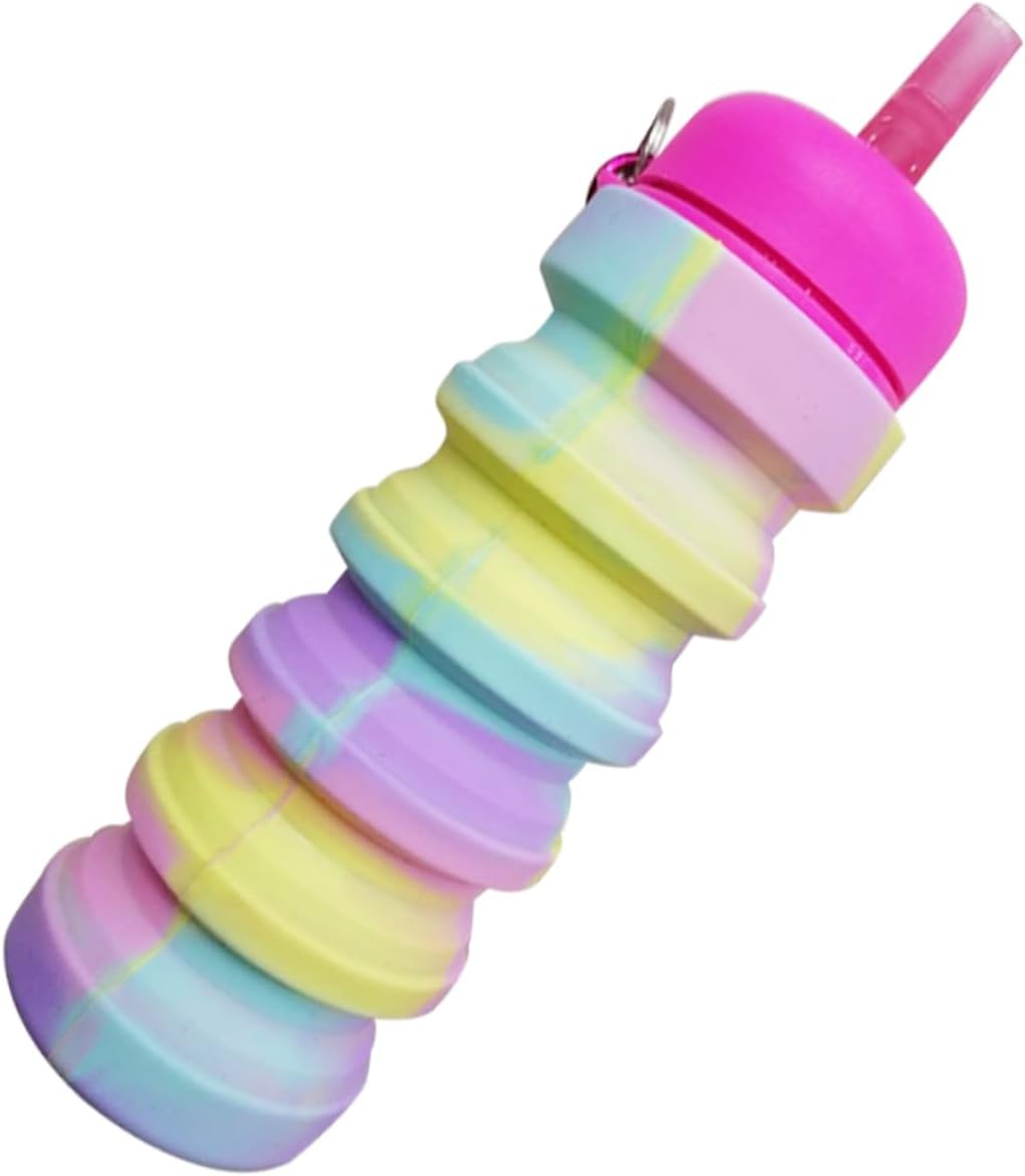 ULTECHNOVO Bottiglia D’acqua Portatile Da Borraccia in Silicone Tazza D’acqua Flessibile Resistente e Pratica Per Esterni Viaggio e Ufficio Per Contenere Caffè Tè Latte Calda e Bevande