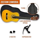 3rd Avenue XF Gitara Klasyczna 1/2 dla Dzieci, Struny Nylonowe, Naturalna
