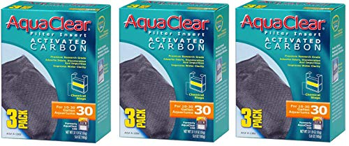 AquaClear A1382 Activated Carbon Insert, 30-Gallon Aquariums, White, 3-Pack (?hree P?ck)