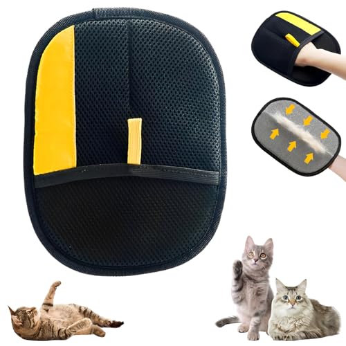 Image of 2025 Upgraded Pet Hair Removal Glove for Cats & Dogs, Pet Grooming Gloves for Cats, Electrostatic Pet Hair Remover, Efficient Pet Hair Removal