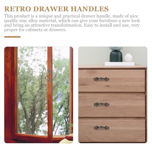 HORIALENCE レトロ装飾的引き出し取っ手 滑らかで耐食性 高耐久キャビネットノブ 家用小型木箱用