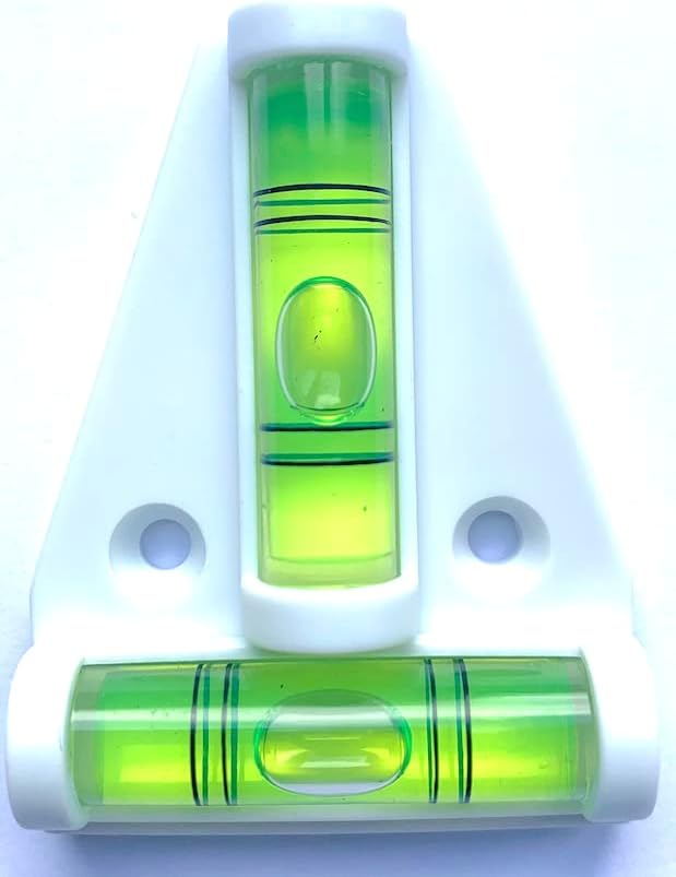 New Day Solutions Caravan Trailer Motor Home T Type Spirit Level -White