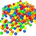 Produktbild LittleTom 100 Bälle für Bällebad - 6cm Plastik Bälle Kinder Spielbälle - Babyball zum Greifen - Plastikbälle für Bällchenbad Hüpfburg Bällepool Baby Spielzeug Set für Trampolin Spielzelt Laufstall