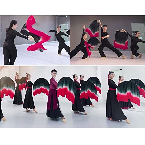 Éventails de danse en soie pour spectacle de danse Yangko - 3