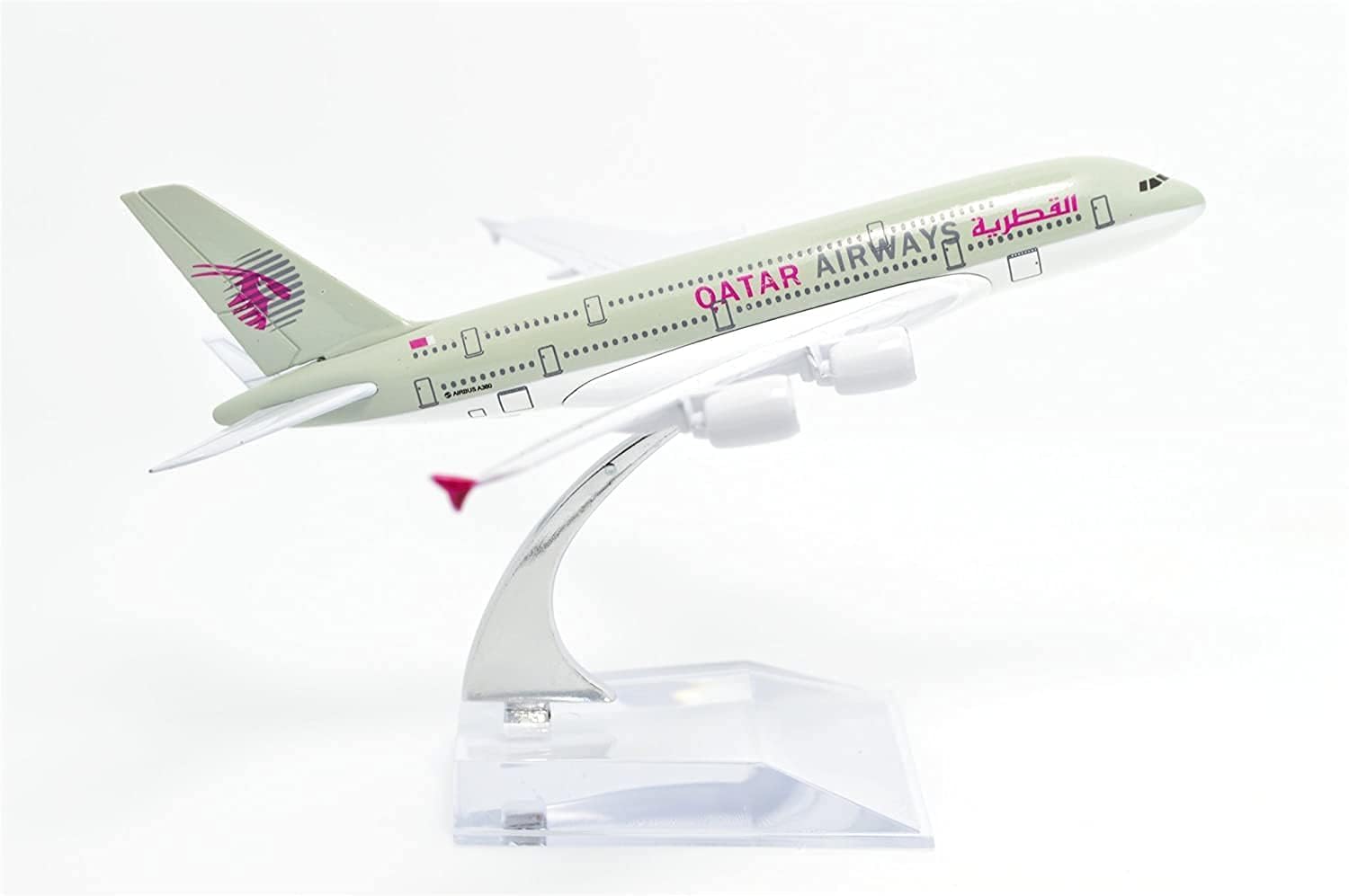 SCHUBERT Adult Only For Display Diecast Aeroplane Scale Model Size -16 Cm (Qatar Airways), Multicolor