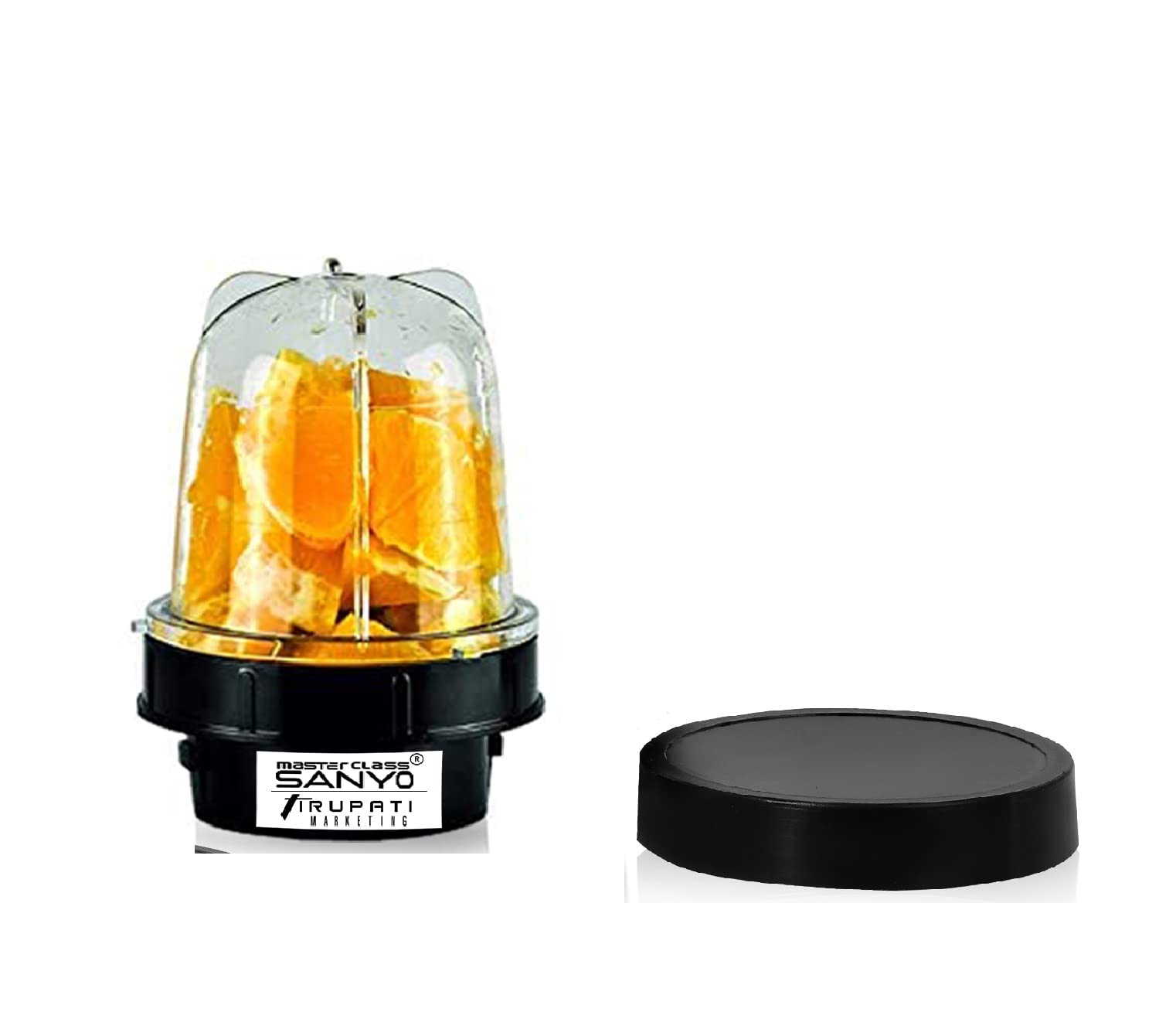 Super Bullet Jar for Mixer Grinder Small Set of 1 (350 ML) ABS Transparent Plastic Mixer Juicer Jar-image-33
