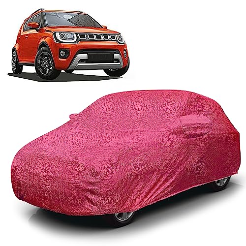 Image of Car Cover Waterproof RT-I for Maruti Ignis [Year 2019 Onwards] - Ignis Car Cover Dust & UV Protection Ignis Car Body Cover with Mirror Pocket Soft Cotton Lining
