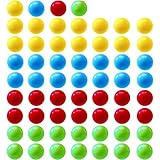 Hotusi 60Pcs Game Replacement Marbles Balls Compatible with Hungry Hungry Hippos