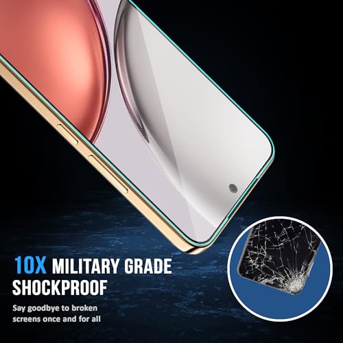 Image of ArmourPro Military Grade Gorilla Tempered Glass Screen Protector for Honor X9d 5G with Edge-to-Edge Protector Coverage, Cable Protector and Easy Installation kit (6.79 Inch)