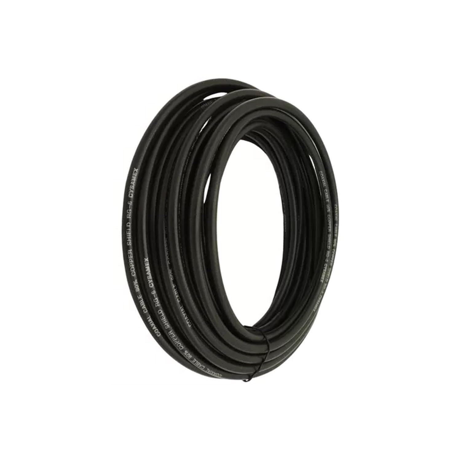 Carrete de manguera tubular H05VV-F 3G 1,00 mm² negro, 50 m, ideal para uso en exteriores y conexión de herramientas eléctricas.