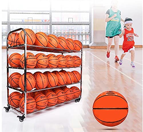 Przenośny stojak do przechowywania piłek dwustronny nizer do wydajnego wyświetlania i nizacji sprzętu sportowego, idealny na siłownię i imprezy