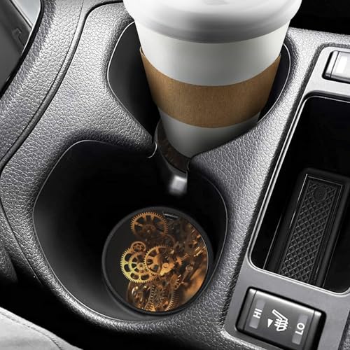 Posavasos para auto 2.6" madera 2 unidades diseño Cool Gears miniatura 6