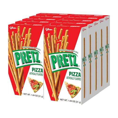 Glico Pretz Biscuit Stick, Pizza Flavored, 1.09 Ounce (Pack of 10)