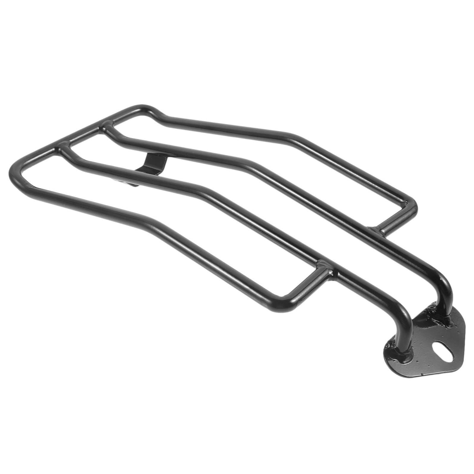 Motorradgepäckträger Hinten aus Metall Schwarz Motorradträger für Hinteren Gepäckbereich Robustes Motorradzubehör