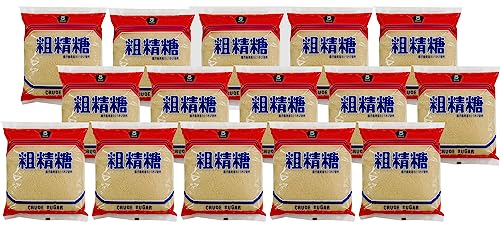 無添加 国産サトウキビ糖 粗精糖1kg×15袋<箱売り>★宅配便★鹿児島県種子島産のさとうきびから作りました。しっとりとした茶褐色で光沢のある結晶の、風味豊かな粗精製糖です。
